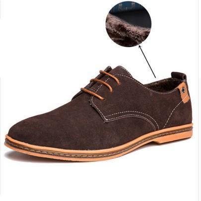 Men Casual Shoes / New Fashion Leather Shoes-brown cotton-11-JadeMoghul Inc.