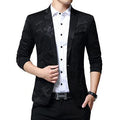 Men Casual Slim Blazer-black 1-XL-JadeMoghul Inc.