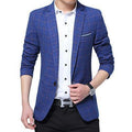 Men Casual Slim Blazer-blue 1-L-JadeMoghul Inc.