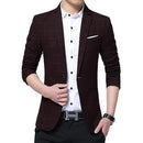 Men Casual Slim Blazer-red-L-JadeMoghul Inc.