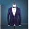 Men Casual Slim Fit One Button Jacket-Blue-XXXL-JadeMoghul Inc.