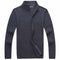 Men Casual Style Sweater With Stand Collar / Slim Fit Cardigan-Black-M-JadeMoghul Inc.