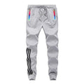 Men Casual Tracksuit Set 2018 Fashion Men's Autumn Stand Collar Pattern Sweatshirt +Sweatpants 2 Piece Sets Slim Sportswear Male-MT201 grey only pant-S-JadeMoghul Inc.
