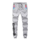 Men Casual Tracksuit Set 2018 Fashion Men's Autumn Stand Collar Pattern Sweatshirt +Sweatpants 2 Piece Sets Slim Sportswear Male-MT201 grey only pant-S-JadeMoghul Inc.