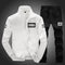 Men Clothing Suit Set / Casual Sweatshirts & Pant-White-M-JadeMoghul Inc.