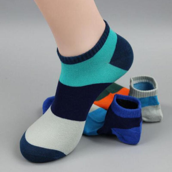 Men Cotton Socks / Good Quality Short Socks-Dark Blue-JadeMoghul Inc.