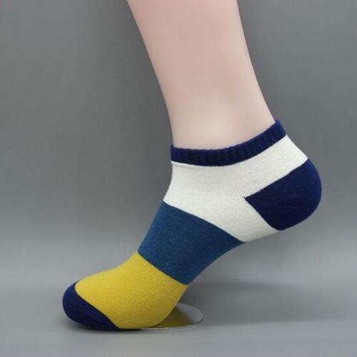 Men Cotton Socks / Good Quality Short Socks-Navy-JadeMoghul Inc.