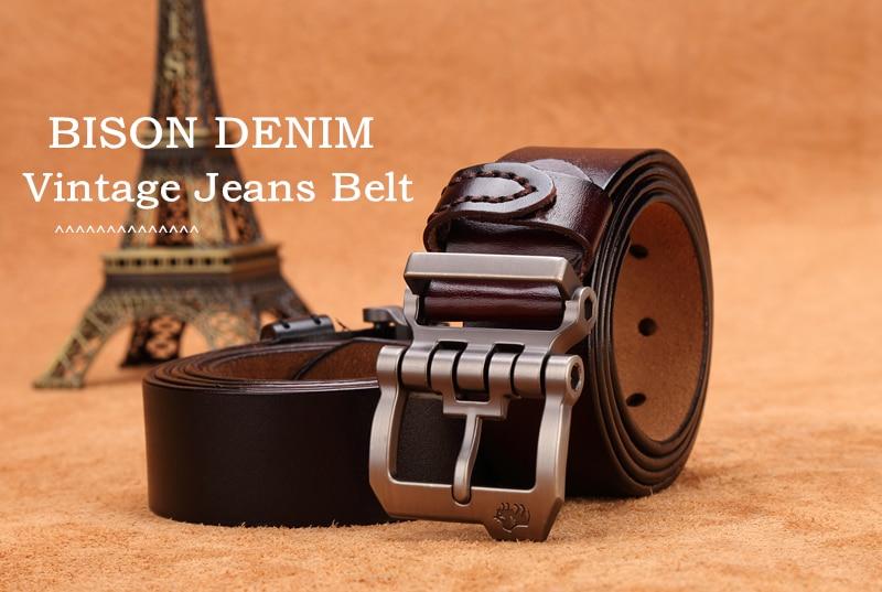 Men Cowskin Genuine Leather Belt