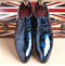 Men Dress Shoes Shadow Patent Leather Luxury Fashion Groom Wedding Shoes Men Oxford shoes 38-48 M394-Blue-11-JadeMoghul Inc.