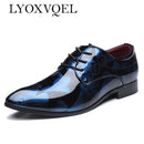 Men Dress Shoes Shadow Patent Leather Luxury Fashion Groom Wedding Shoes Men Oxford shoes 38-48 M394-Red-11-JadeMoghul Inc.