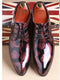 Men Dress Shoes/Luxury Leather Oxfords-Red-11-JadeMoghul Inc.