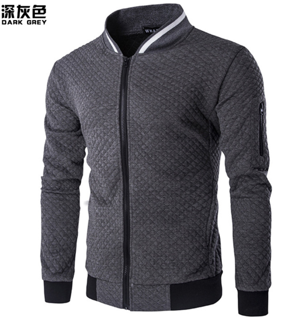 Men Fashion Hoodie - Casual Sweatshirt-dark grey-L-JadeMoghul Inc.