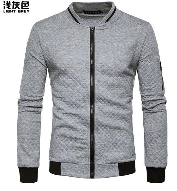 Men Fashion Hoodie - Casual Sweatshirt-Light grey-L-JadeMoghul Inc.