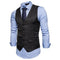 Men Fashion Smart Casual Vest - Slim Fit Suit Vest-Dark Grey-L-JadeMoghul Inc.