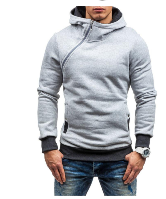 Men Fashion Tracksuit Hoodie-Gray-L-JadeMoghul Inc.