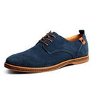 Men Flats / Lace-Ups / Leather Shoes-Blue-6.5-JadeMoghul Inc.