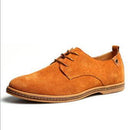 Men Flats / Lace-Ups / Leather Shoes-Camel-6.5-JadeMoghul Inc.