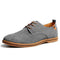 Men Flats / Lace-Ups / Leather Shoes-Gray-6.5-JadeMoghul Inc.
