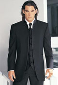 Men Formal Dress Suit Set (Jacket+Pants+Vest+Tie)-as picture 11-XS-JadeMoghul Inc.