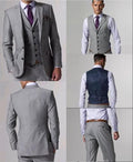 Men Formal Dress Suit Set (Jacket+Pants+Vest+Tie)-as picture 20-XS-JadeMoghul Inc.