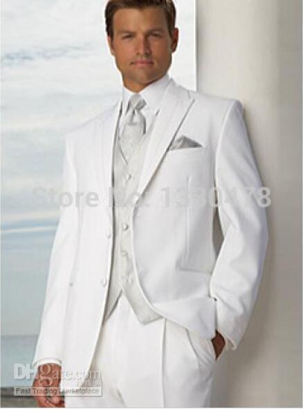Men Formal Dress Suit Set (Jacket+Pants+Vest+Tie)-as picture 8-XS-JadeMoghul Inc.