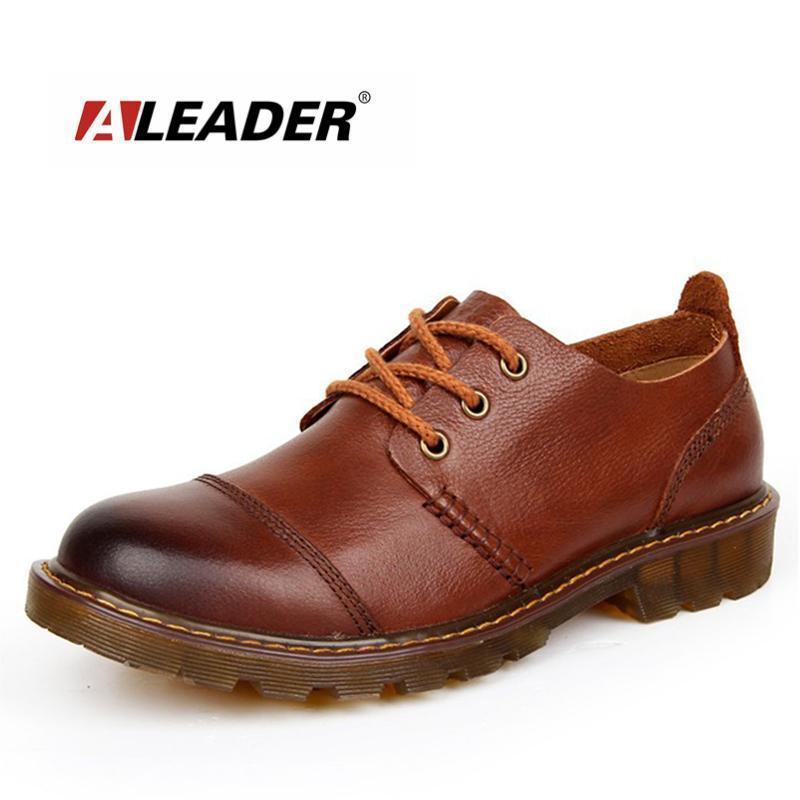 Men Genuine Leather Shoes / Oxfords-Black-6-JadeMoghul Inc.