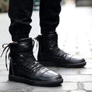 Men High Top Fashion Sneakers-Black-9-JadeMoghul Inc.