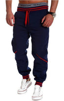 Men Hip Hop Joggers Pants / Male Trousers / Men Solid Sweatpants-Navy-L-JadeMoghul Inc.