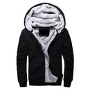 Men Hooded Casual Wool Liner / Winter Thick Warm Coat-Black-4XL-China-JadeMoghul Inc.