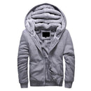 Men Hooded Casual Wool Liner / Winter Thick Warm Coat-Gray-4XL-China-JadeMoghul Inc.