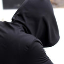 Men Hooded Sweatshirt Long Sleeve Cloak-Black-XXL-JadeMoghul Inc.