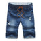 Men Jeans Shorts / Designers Shorts / Slim Jeans Shorts-Blue 1-L-JadeMoghul Inc.