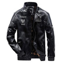 Men Leather Jacket - Fashion Leisure Biker Jacket-Black-M-JadeMoghul Inc.