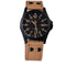 Men Leather Strap Sports Military Wristwatch-Brown-JadeMoghul Inc.