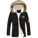 Men Long Casual Slim Fit Hooded Winter Jacket-Black-M-JadeMoghul Inc.