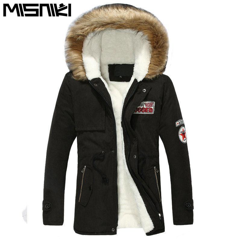 Men Long Casual Slim Fit Hooded Winter Jacket-Black-M-JadeMoghul Inc.
