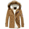 Men Long Casual Slim Fit Hooded Winter Jacket-dark khaki-S-JadeMoghul Inc.