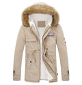 Men Long Casual Slim Fit Hooded Winter Jacket-light khaki-M-JadeMoghul Inc.