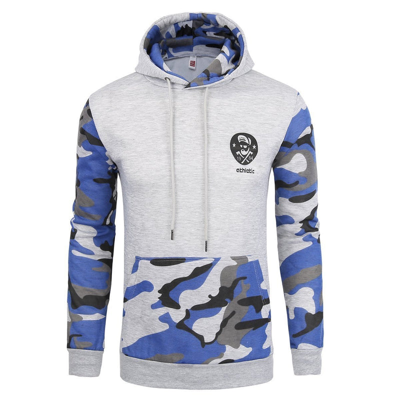 Men Long Sleeve Hoodie - Splicing Sweatshirt-1 bape shark hoodie-S-JadeMoghul Inc.