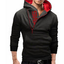 Men Long Sleeve Hoodie / Zipper Sweatshirt-Dark gray hoodies-M-JadeMoghul Inc.