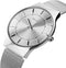 Men Luxury Quartz Casual Watch With Stainless Steel Mesh Strap-Silver-JadeMoghul Inc.