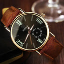 Men Luxury Quartz Watch-brown black-JadeMoghul Inc.