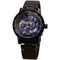 Men Mechanical Stainless Steel Strap Classic Wristwatch-BLACK ALL BLUE-JadeMoghul Inc.