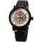 Men Mechanical Stainless Steel Strap Classic Wristwatch-BLACK WHITE GOLDEN-JadeMoghul Inc.
