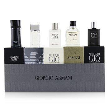 Men Miniature Coffret: Acqua Di Gio Code Acqua Di Gio Profumo Eau Pour Homme Diamonds-Men's Fragrance-5pcs-JadeMoghul Inc.