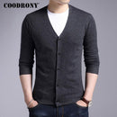 Men New Winter Warm Cashmere Wool Sweater / Classic V-Neck Cardigan-Gray-S-JadeMoghul Inc.