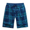 Men Plaid Shorts Classic Design / Cotton Casual Beach Shorts-Blue 1-XL-JadeMoghul Inc.