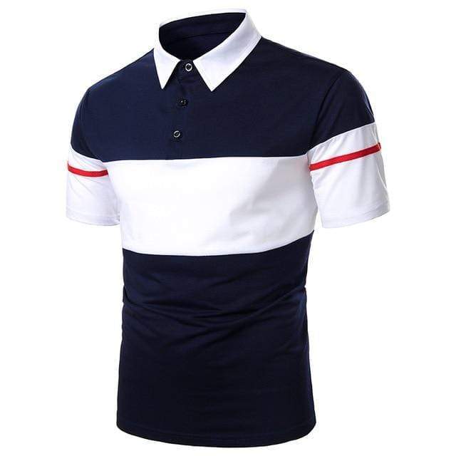 Men Polo Men Shirt Short Sleeve Polo Shirt Contrast Color Polo New Clothing Summer Streetwear Casual Fashion Men tops AExp
