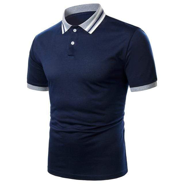 Men Polo Men Shirt Short Sleeve Polo Shirt Contrast Color Polo New Clothing Summer Streetwear Casual Fashion Men tops AExp