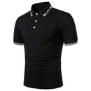 Men Polo Men Shirt Short Sleeve Polo Shirt Contrast Color Polo New Clothing Summer Streetwear Casual Fashion Men tops AExp